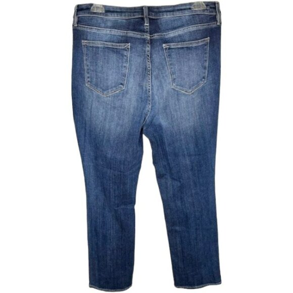 Vigoss Marley Straight High Rise 5-Pocket Jeans - Indigo Blue - 18 - Picture 4 of 9